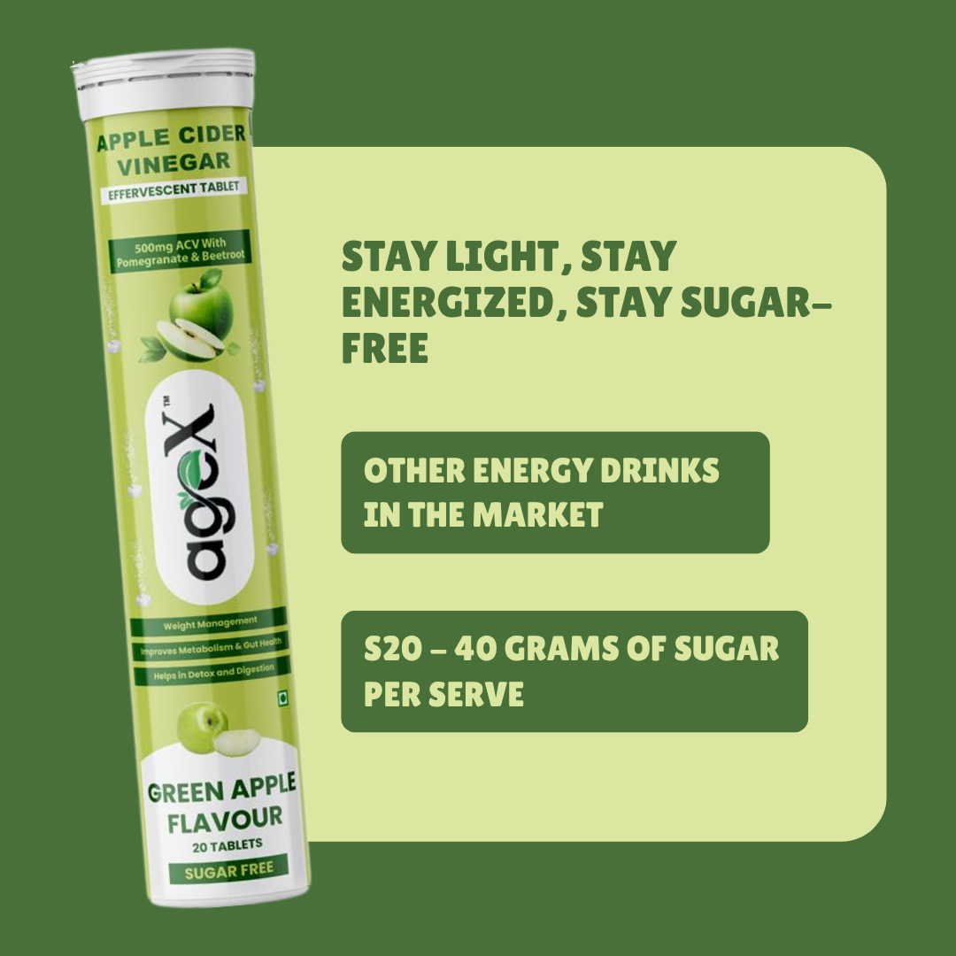 Apple Cider Vinegar Effervescent Tablets – Green Apple Flavor