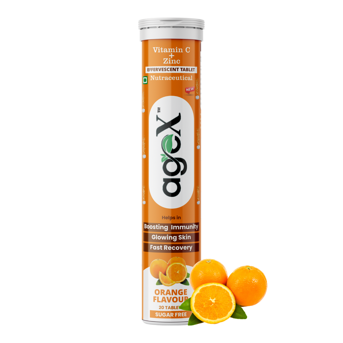 Vitamin C + Zinc Effervescent Tablets Bottle with 1000mg Amla Extract