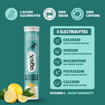 Active Electrolyte Effervescent Tablets – Sugar-Free Lemon Flavor