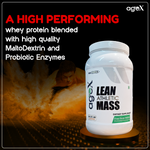 Lean Athletic Mass Gainer Protein Powder for Lean Muscle Growth, Stamina Boost, and Fast Muscle Recovery. 