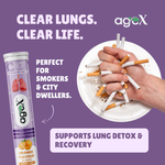 Lung Shield Effervescent Tablets pack with orange flavor 