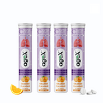 Lung Shield Effervescent Tablets pack with orange flavor 