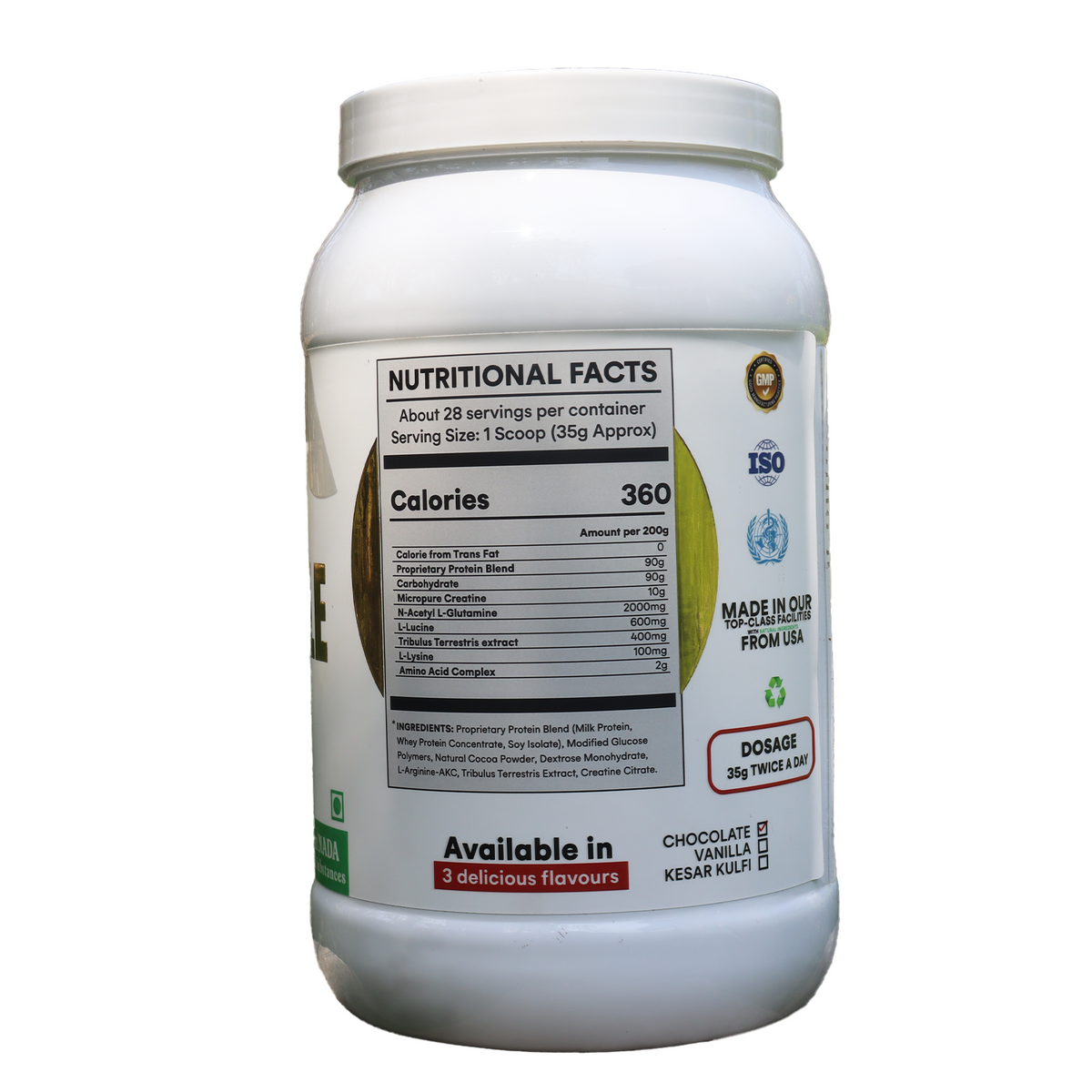 Muscle Pump high-performance protein powder with creatine, N-acetyl L-glutamine, and amino acids for muscle growth and recovery