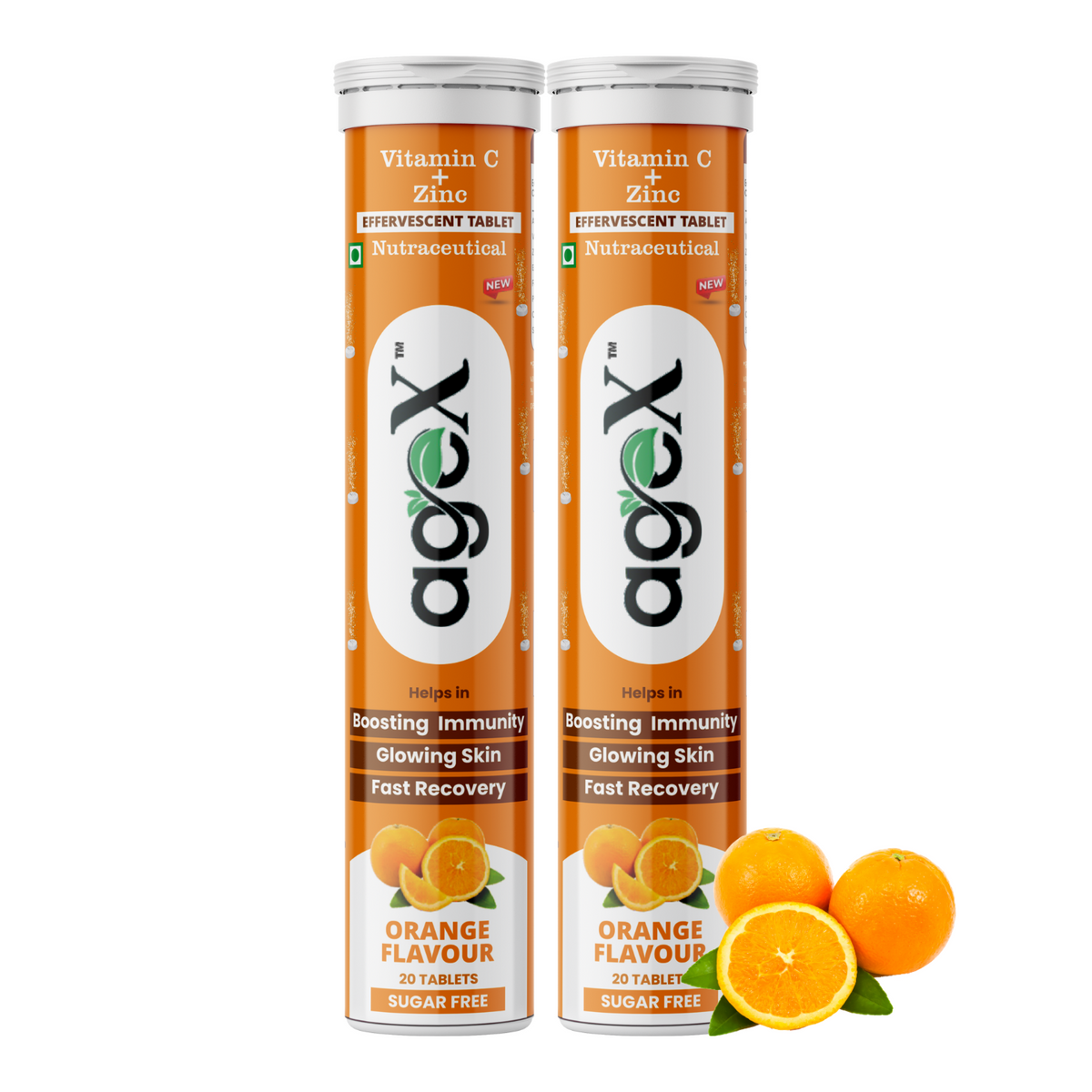 Vitamin C + Zinc Effervescent Tablets Bottle with 1000mg Amla Extract