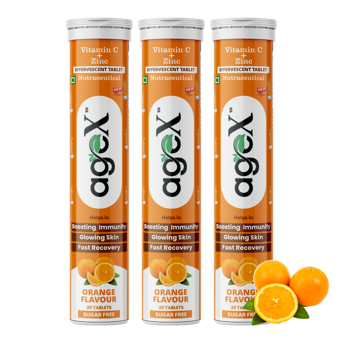 Vitamin C + Zinc Effervescent Tablets Bottle with 1000mg Amla Extract
