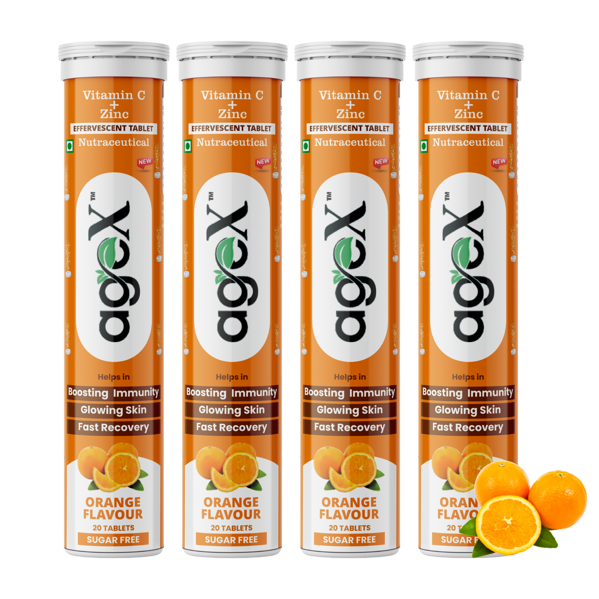 Vitamin C + Zinc Effervescent Tablets Bottle with 1000mg Amla Extract