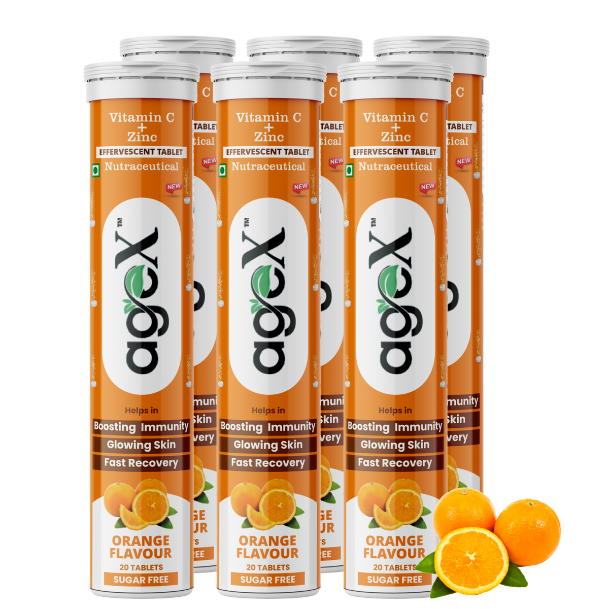 Vitamin C + Zinc Effervescent Tablets Bottle with 1000mg Amla Extract