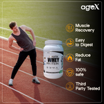 Athletic Whey Protein - 100% Pure Whey Isolate for Muscle Growth and Recovery, Vegetarian, Gluten-Free