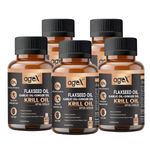AgeX Flex Power Capsules - Joint, Heart, and Digestive Health Support with Omega-3, Flaxseed Oil, Garlic, Ginger, and Krill Oil